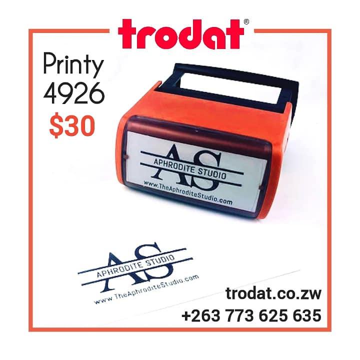 Event Ticket Admission Rubber Stamp - Trodat Printy 4927 Text Stamp in Bulawayo Harare